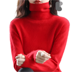 Sinead: Japanse gebreide 100% kasjmier coltrui voor vrouwen: herfst- en wintermust-have