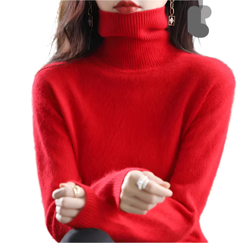 Sinead: Japanse gebreide 100% kasjmier coltrui voor vrouwen: herfst- en wintermust-have