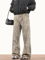 Vintage Century Luipaardprint Jeans