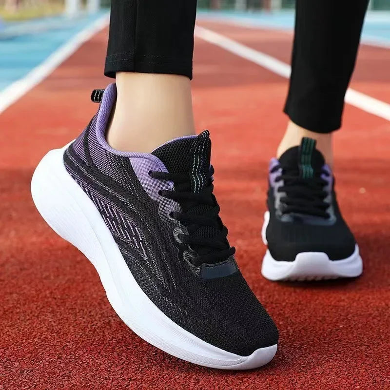 Dames Sneakers Ademend Mesh Atletisch Schokkenabsorberend Rubber 2