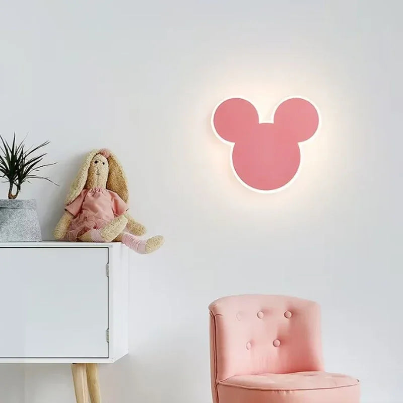 RabbitGlow - LED Wandlamp in Roze Konijnvorm voor Speelkamer