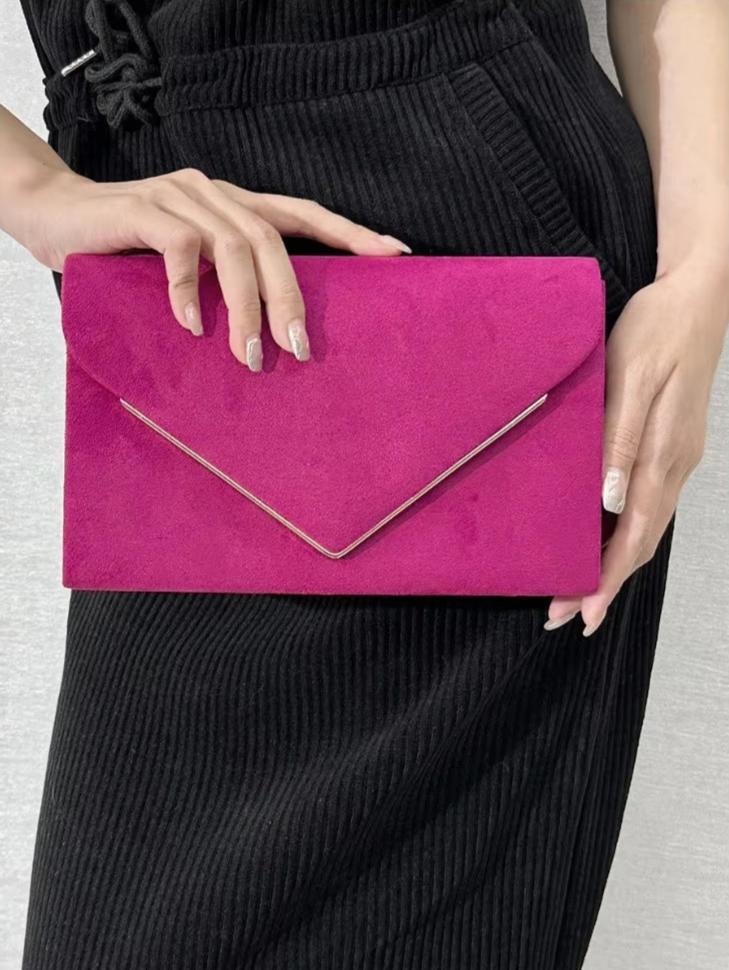 Segreto Suède-stijl Fluwelen Envelop Handtas