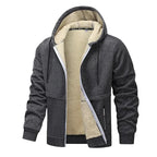 Heren Casual Fleece Bomberjas – Comfortabele Losse Pasvorm