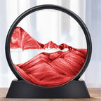 3D Bewegend Zand Kunstafbeelding | Diepzee Zandsculptuur Zandloper voor Ontspanning & Bureau Decor