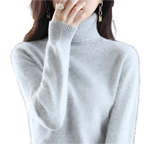 Sinead: Japanse gebreide 100% kasjmier coltrui voor vrouwen: herfst- en wintermust-have