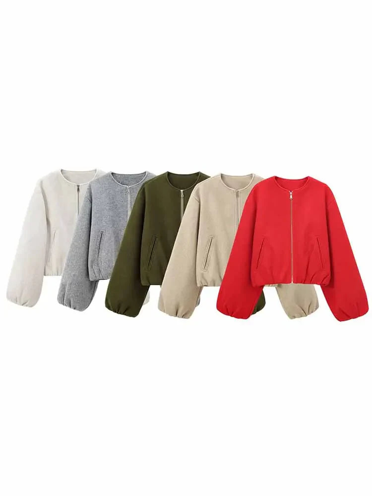 Signature - Dames Grijze Bomberjas – Losse Fit & Comfortabel
