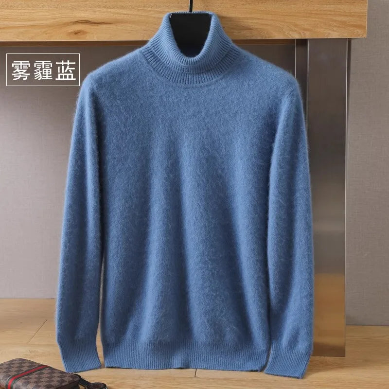 Japanse brei - Heren 100% Kasjmier - pure kasjmier fluwelen trui