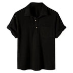 Capri Zomer Heren Casual Shirt van Katoen met Korte Mouwen en Stijlvolle Pasvorm