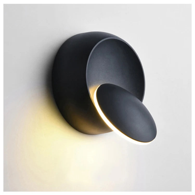 Variant image for Moderne 5W LED Wandlamp Zwart/Wit met 350 Graden Rotatie voor Binnen - Elegante Muurlamp voor Woonkamer en Slaapkamer-1