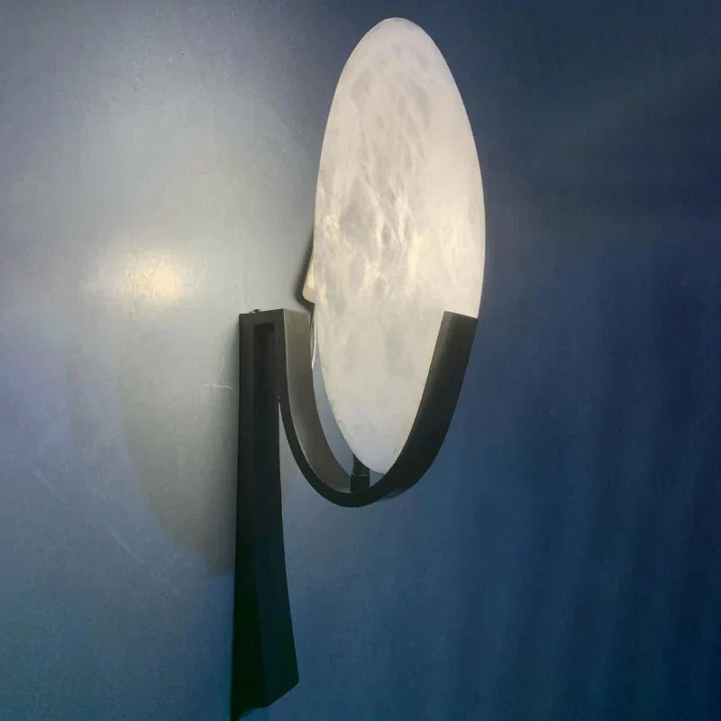 LuxeNord - Moderne Postmoderne Wandlamp van Koper en Marmer met LED Verlichting