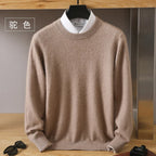 Leonard: Luxe 100% Pure Kasjmier Trui | Japanse Brei - O-Hals Pullover