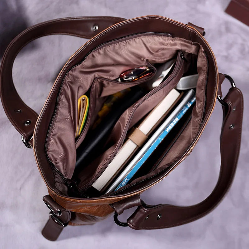 Of | Leren tas