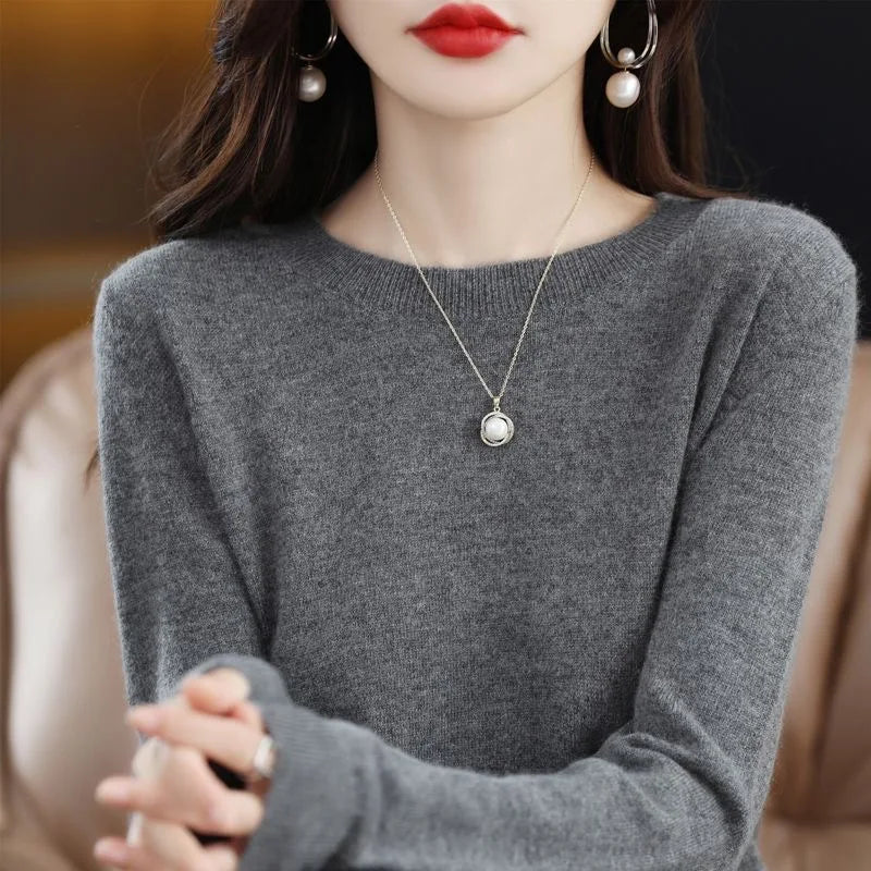 Claire: Dames 100% Pure Wol Cashmere Trui