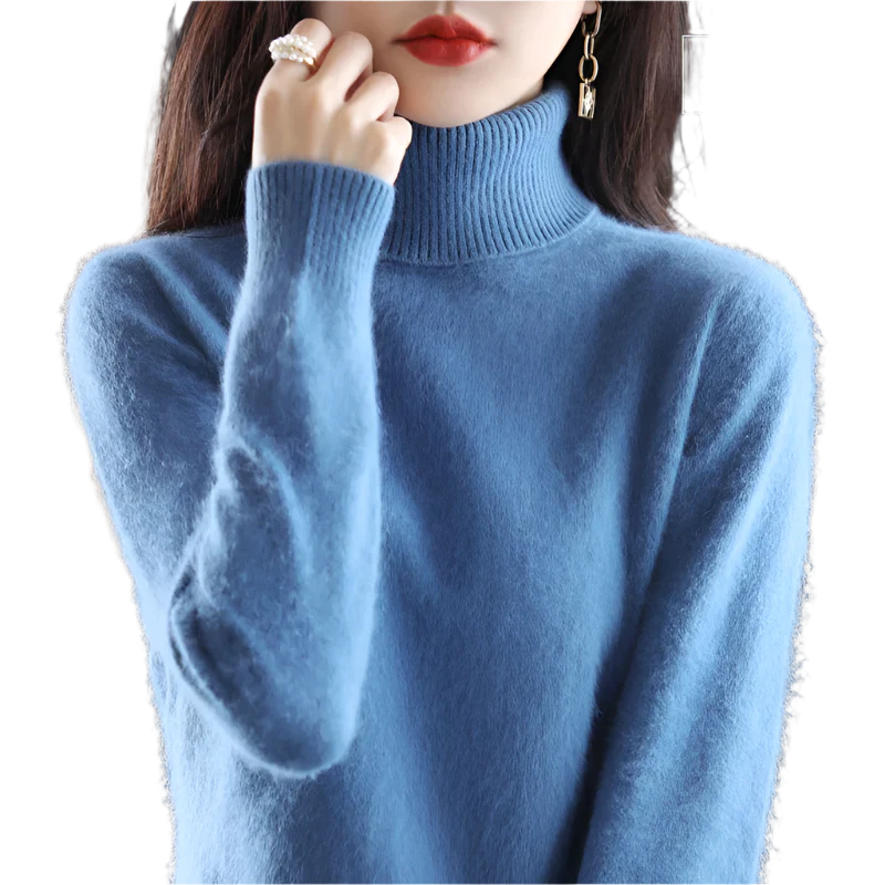 Sinead: Japanse gebreide 100% kasjmier coltrui voor vrouwen: herfst- en wintermust-have