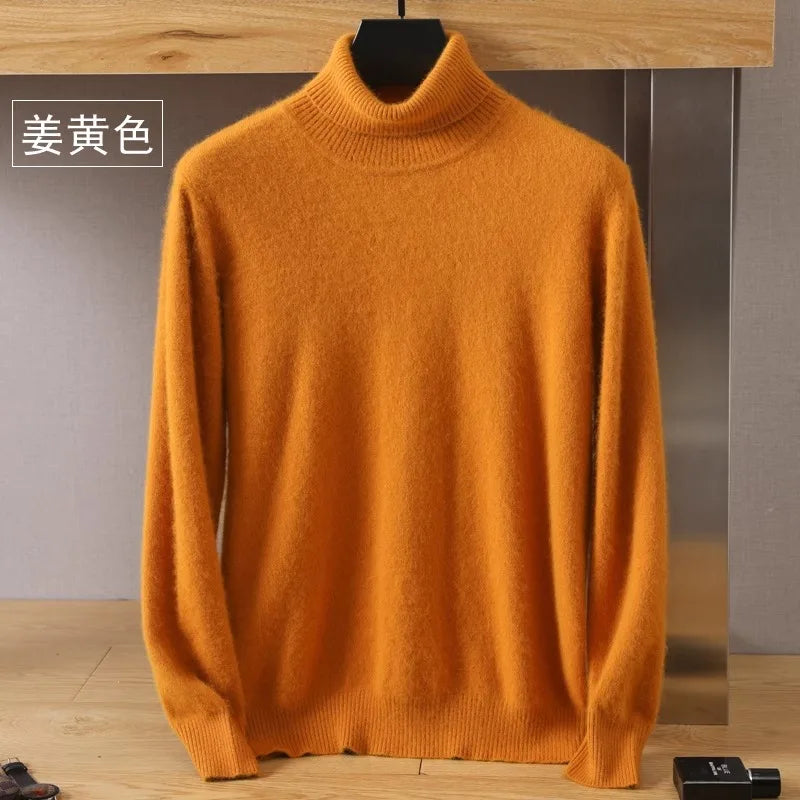 Japanse brei - Heren 100% Kasjmier - pure kasjmier fluwelen trui