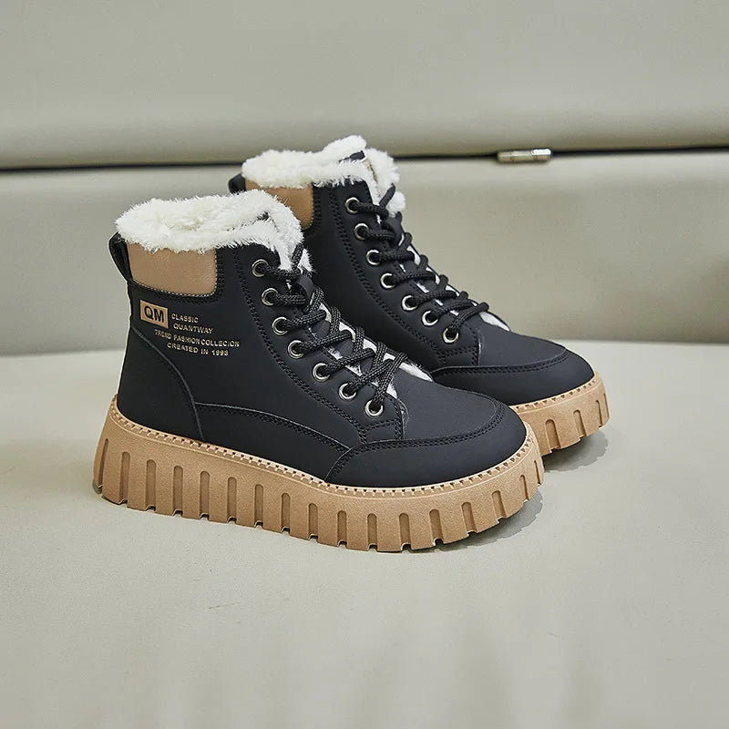 Tiril | Platform katoenen laarzen