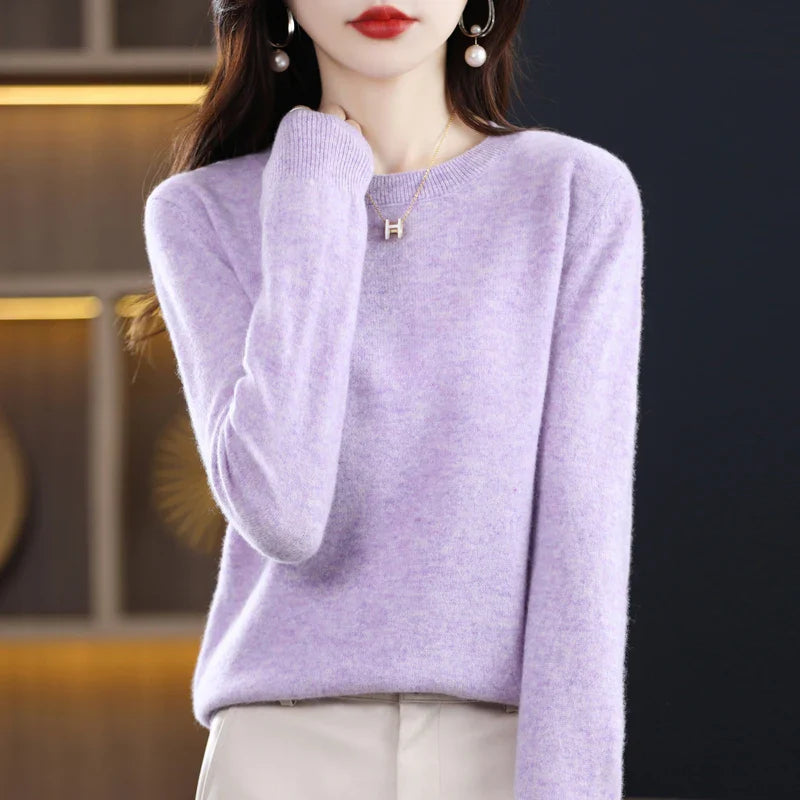 Maren: 100% pure wollen cashmere trui voor de winter en herfst