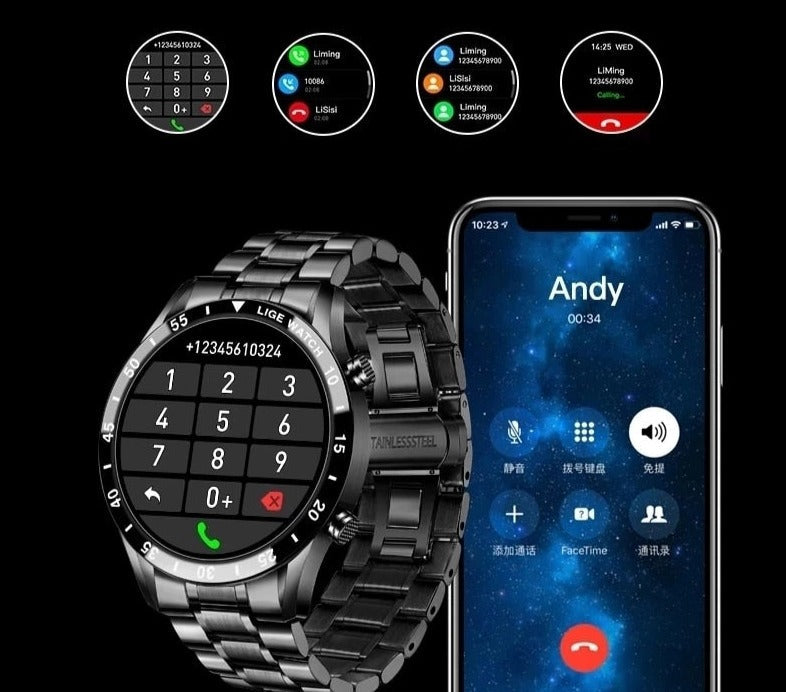 Smartwatch Deluxe Multi-functioneel Luxe Uitstraling