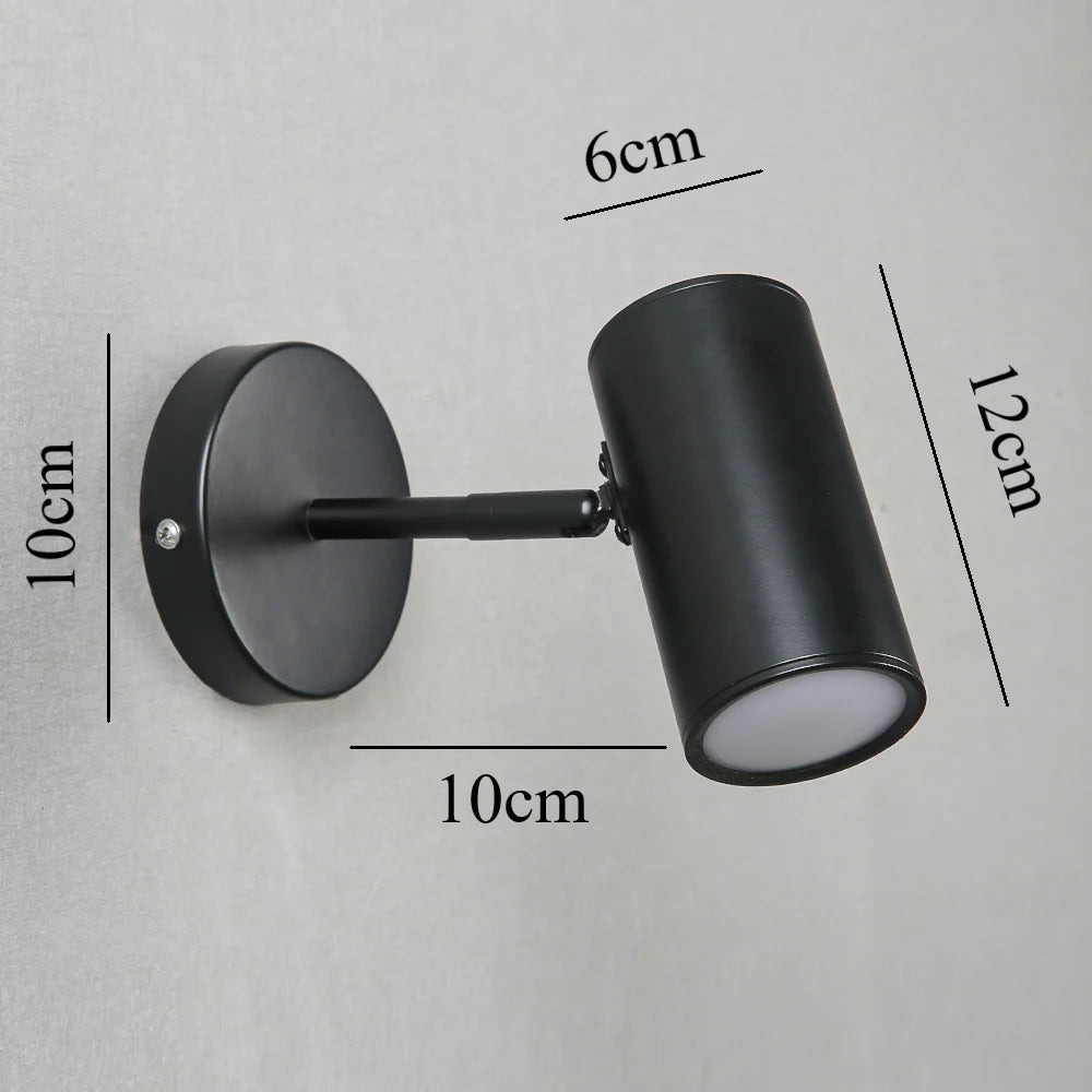 Variant image for Moderne Verstelbare Wandlamp Zwart - Energiezuinige LED Muurlamp voor Slaapkamer en Woonkamer-1