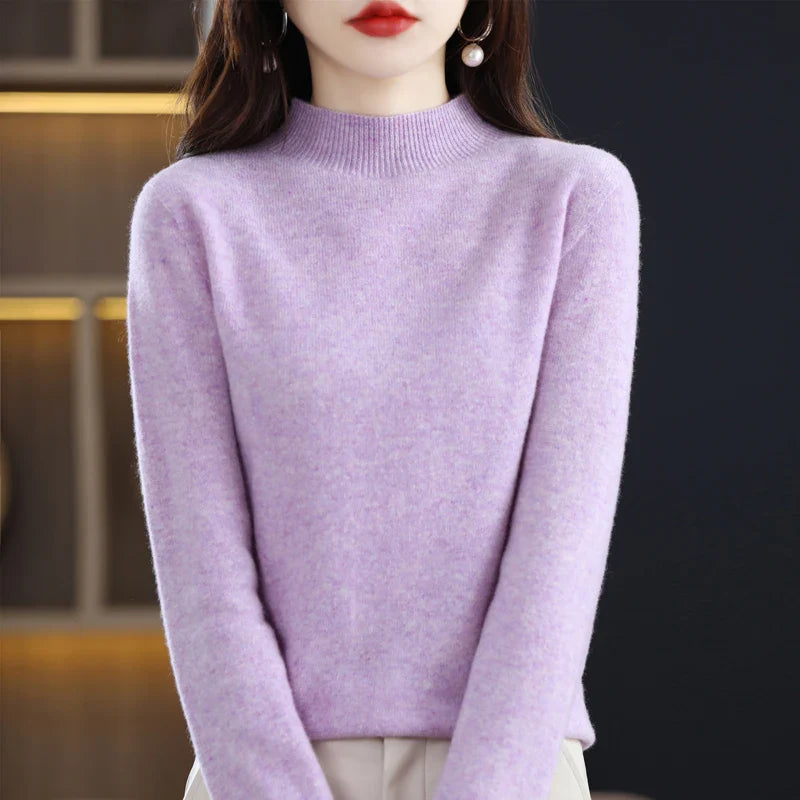 Sarah: Dames 100% Pure Wol Cashmere Trui voor de winter en herfst