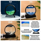 3D Bewegend Zand Kunst Foto Zandloper Drijfzand Ambachtelijk Stromend Zand