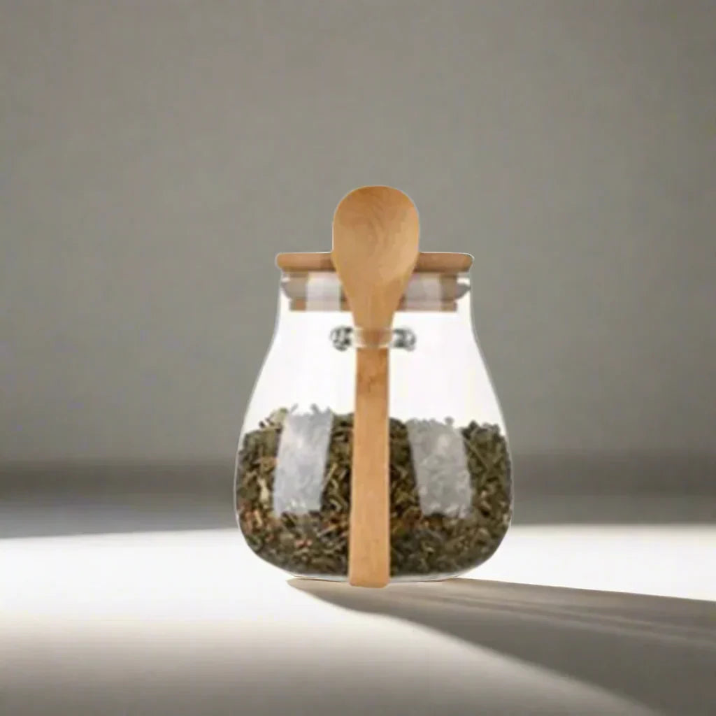 Luchtdichte Glazen Pot voor Suiker, Thee en Koffie – Hoogwaardig Glas met Hermetisch Deksel voor Versheid