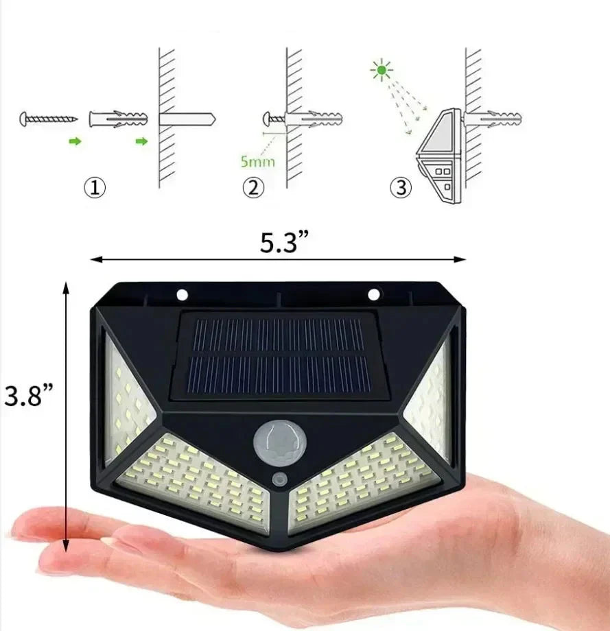 SolarFlare  – Waterdichte Solar Buitenlamp met Sensor