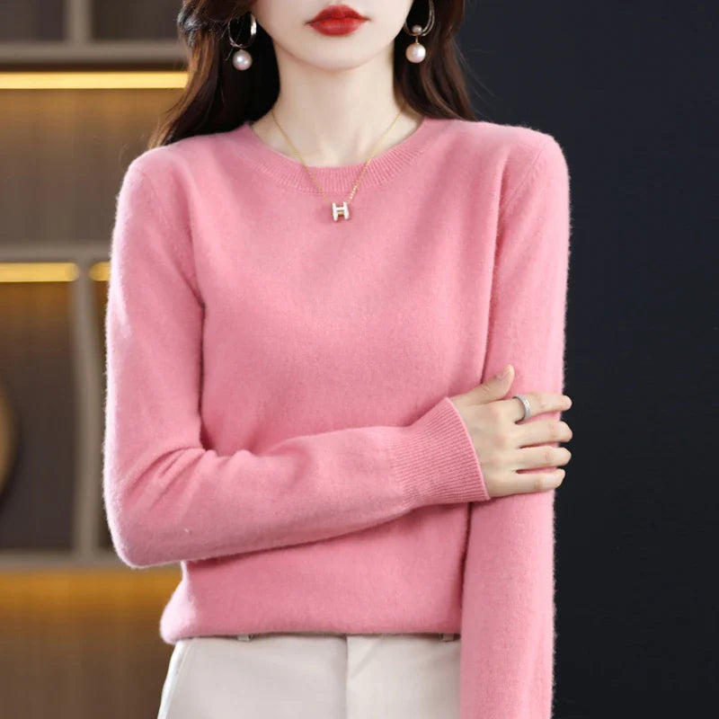 Maren: 100% pure wollen cashmere trui voor de winter en herfst