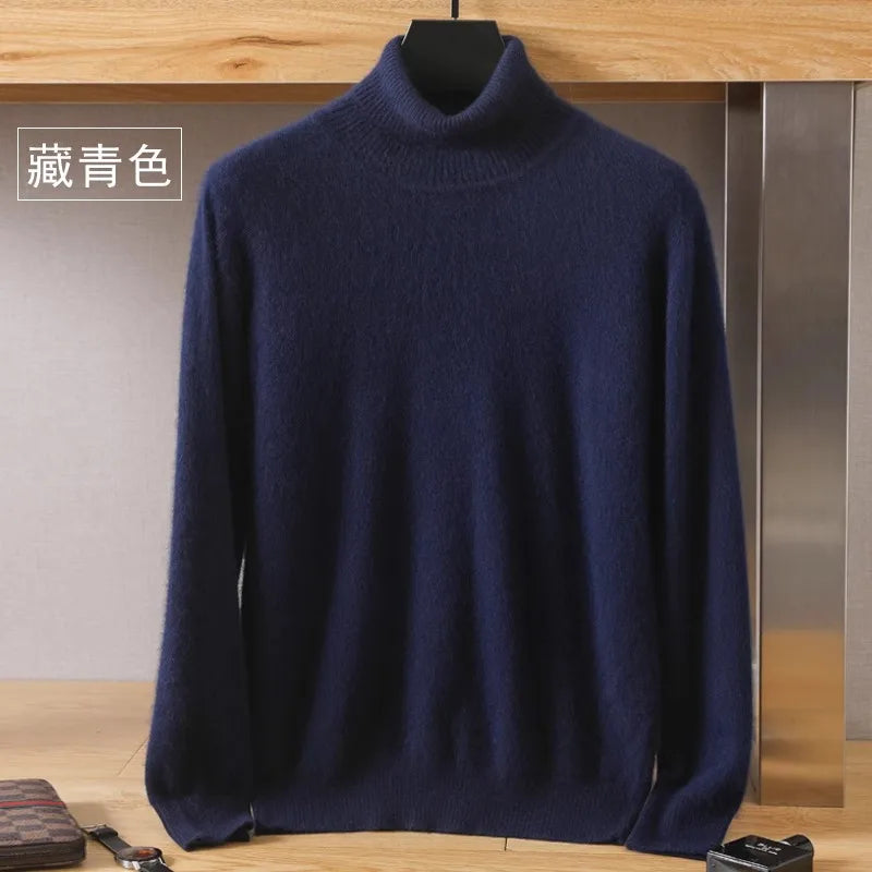 Japanse brei - Heren 100% Kasjmier - pure kasjmier fluwelen trui