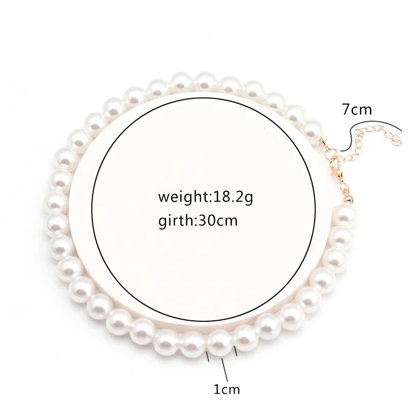 Nieuwe Eenvoudige Imitatie Zoetwaterparel Ketting