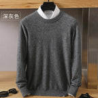 Leonard: Luxe 100% Pure Kasjmier Trui | Japanse Brei - O-Hals Pullover