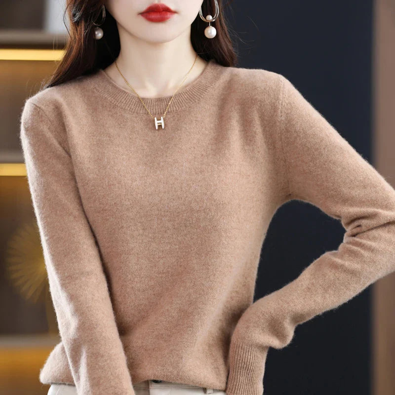 Claire: Dames 100% Pure Wol Cashmere Trui