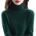 Sinead: Japanse gebreide 100% kasjmier coltrui voor vrouwen: herfst- en wintermust-have