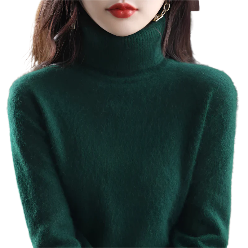 Sinead: Japanse gebreide 100% kasjmier coltrui voor vrouwen: herfst- en wintermust-have