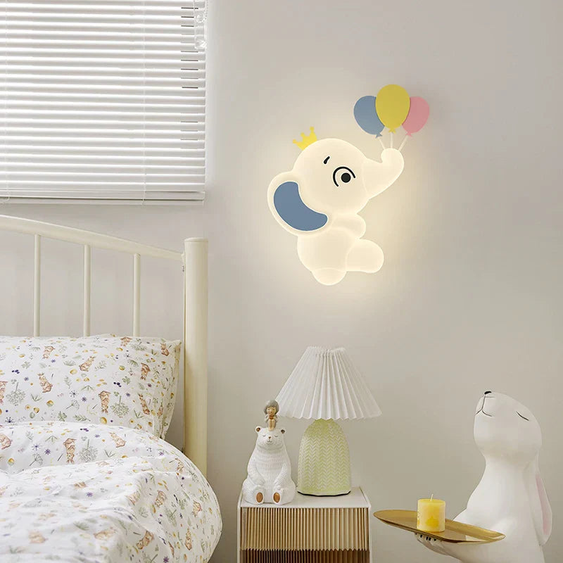 ElephantGlow LED Wandlamp – Olifantvorm met Instelbare Verlichting voor Kinderkamer