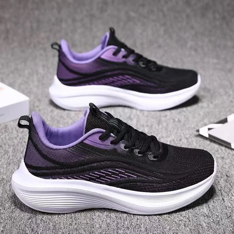 Dames Sneakers Ademend Mesh Atletisch Schokkenabsorberend Rubber 4