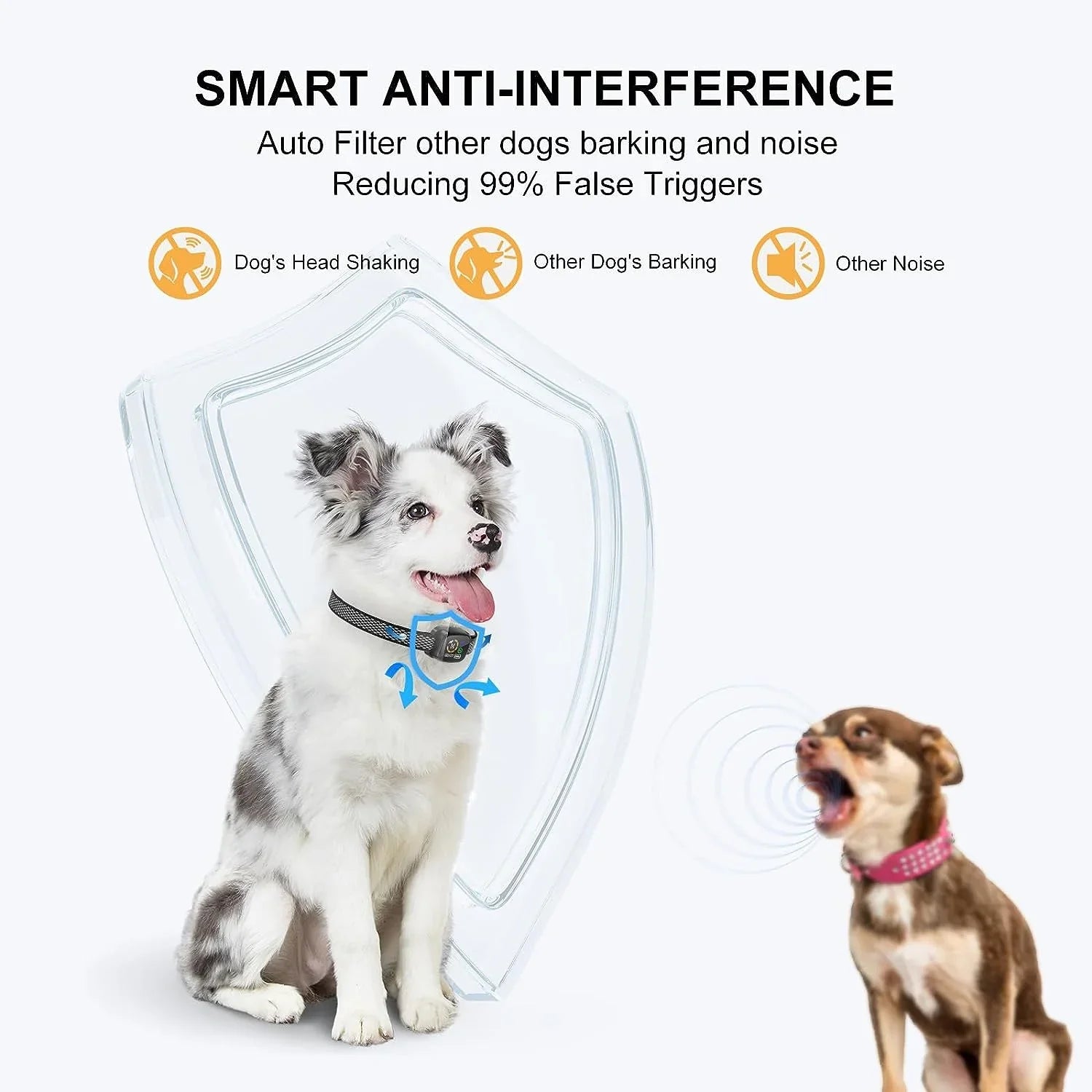 SmartSafe No-Bark Halsband voor Kleine Honden | Oplaadbaar Anti-Bark
