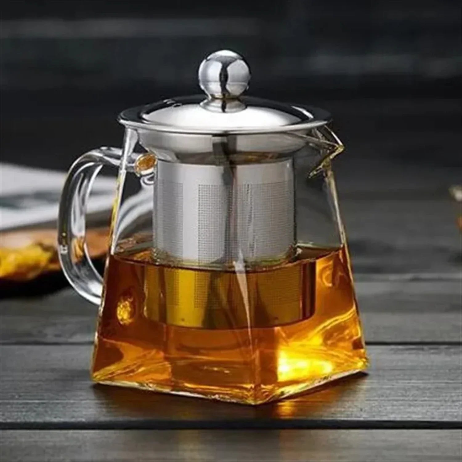 Elegante Glazen Theepot en Waterkoker Maker met Infuser – Perfect Gesteepte Theeset voor Keuken, Eten en Thuisgebruik