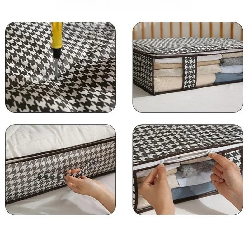 Multifunctionele Opbergdoos met Deksel voor Onder het Bed – Ruimtebesparend en Duurzaam, Ideaal voor Kleding en Dekbedden