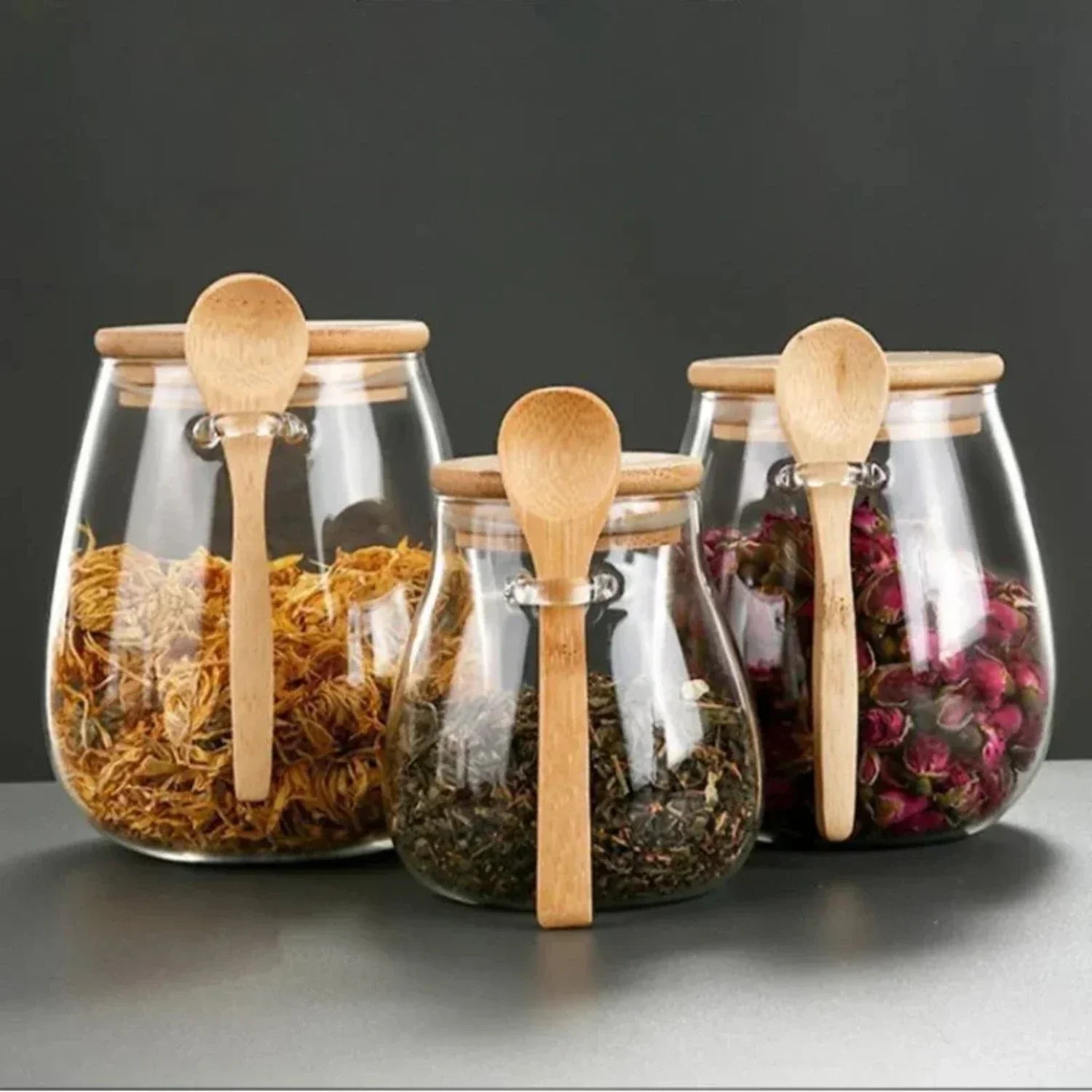 Luchtdichte Glazen Pot voor Suiker, Thee en Koffie – Hoogwaardig Glas met Hermetisch Deksel voor Versheid