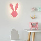 RabbitGlow - LED Wandlamp in Roze Konijnvorm voor Speelkamer