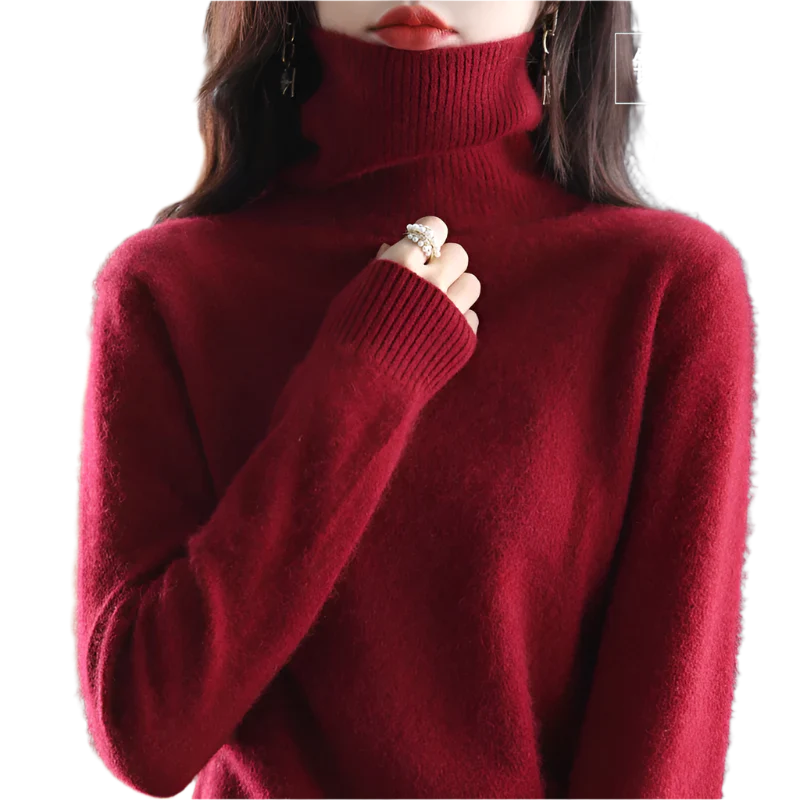 Sinead: Japanse gebreide 100% kasjmier coltrui voor vrouwen: herfst- en wintermust-have