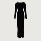 TARUXY "Sara" Gebreide Mini-jurk voor Dames - Elegante Contrastkleur Trui-jurk