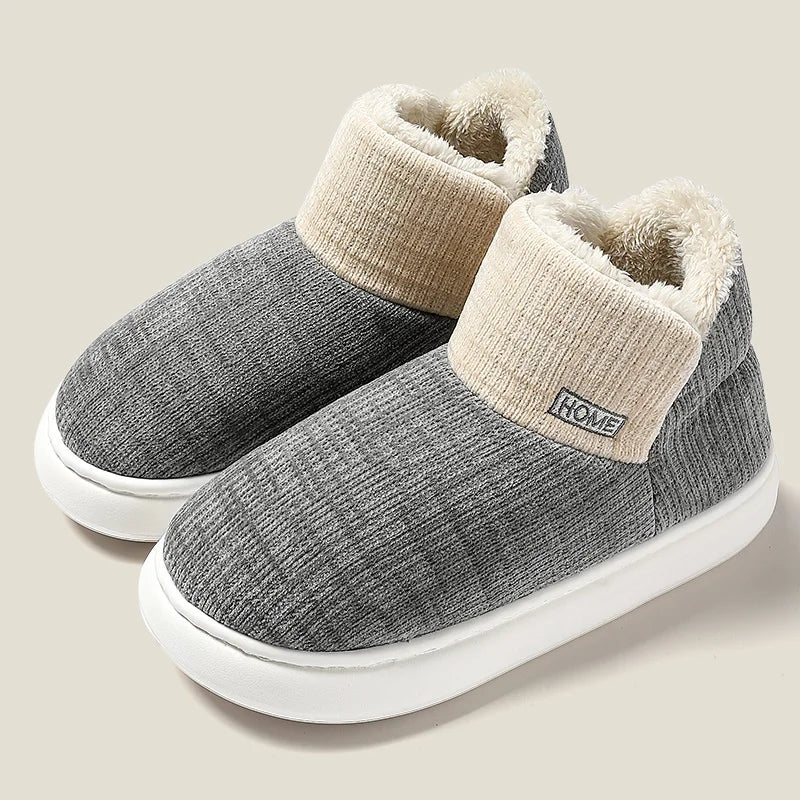 Leyla - Winter Pluche Sneeuwlaarzen voor Dames | Dikke platform enkelwarmers