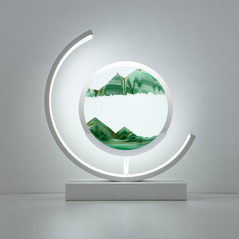 Quicksand Tafellamp Met Draaibaar Dynamisch 3D Zand En Zacht LED Licht Voor Sfeervolle Huisdecoratie En Oogbescherming