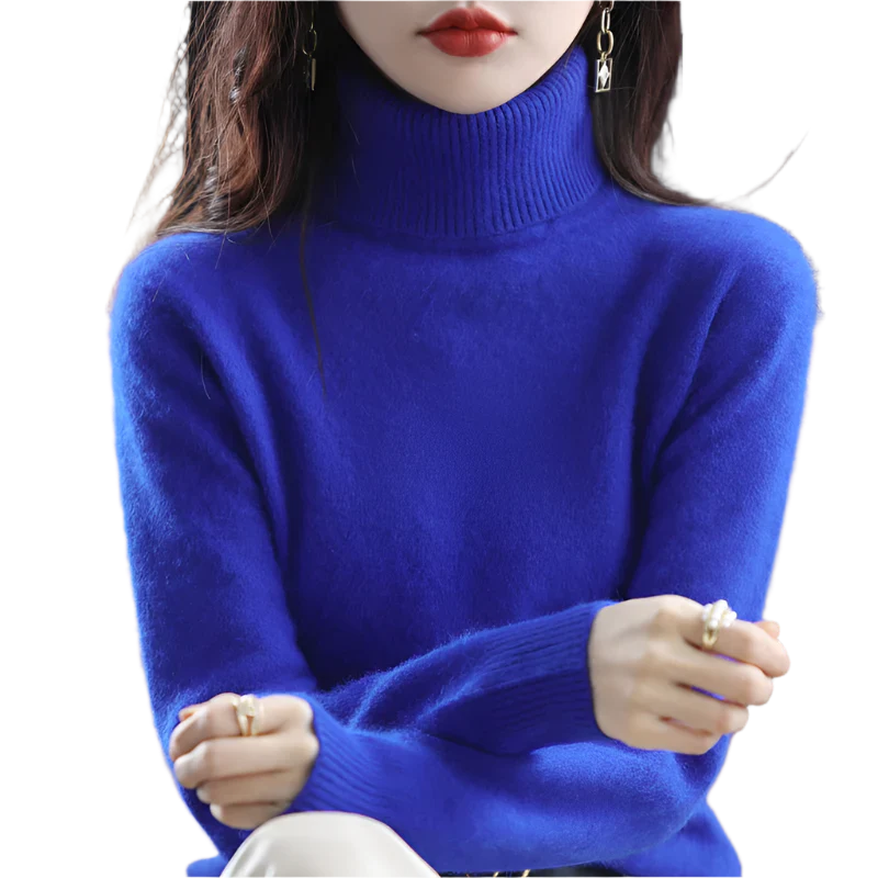Sinead: Japanse gebreide 100% kasjmier coltrui voor vrouwen: herfst- en wintermust-have