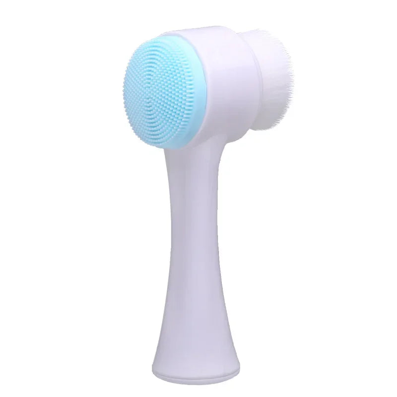 Gezichtsreiniger 3D Siliconen Dubbelzijdig Zacht Exfoliator