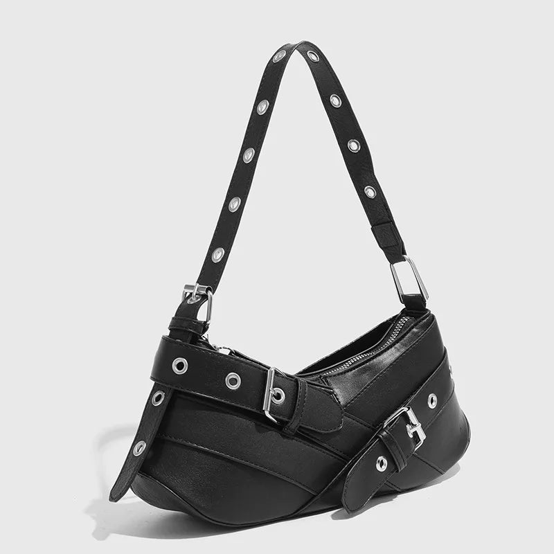 Kylie Buckle-Strap Schoudertas
