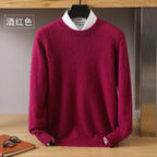 Leonard: Luxe 100% Pure Kasjmier Trui | Japanse Brei - O-Hals Pullover