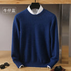 Leonard: Luxe 100% Pure Kasjmier Trui | Japanse Brei - O-Hals Pullover